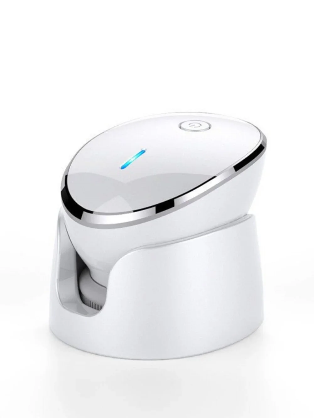 Electric Face Washing Instrument Ultrasonic Beauty Instrument - White